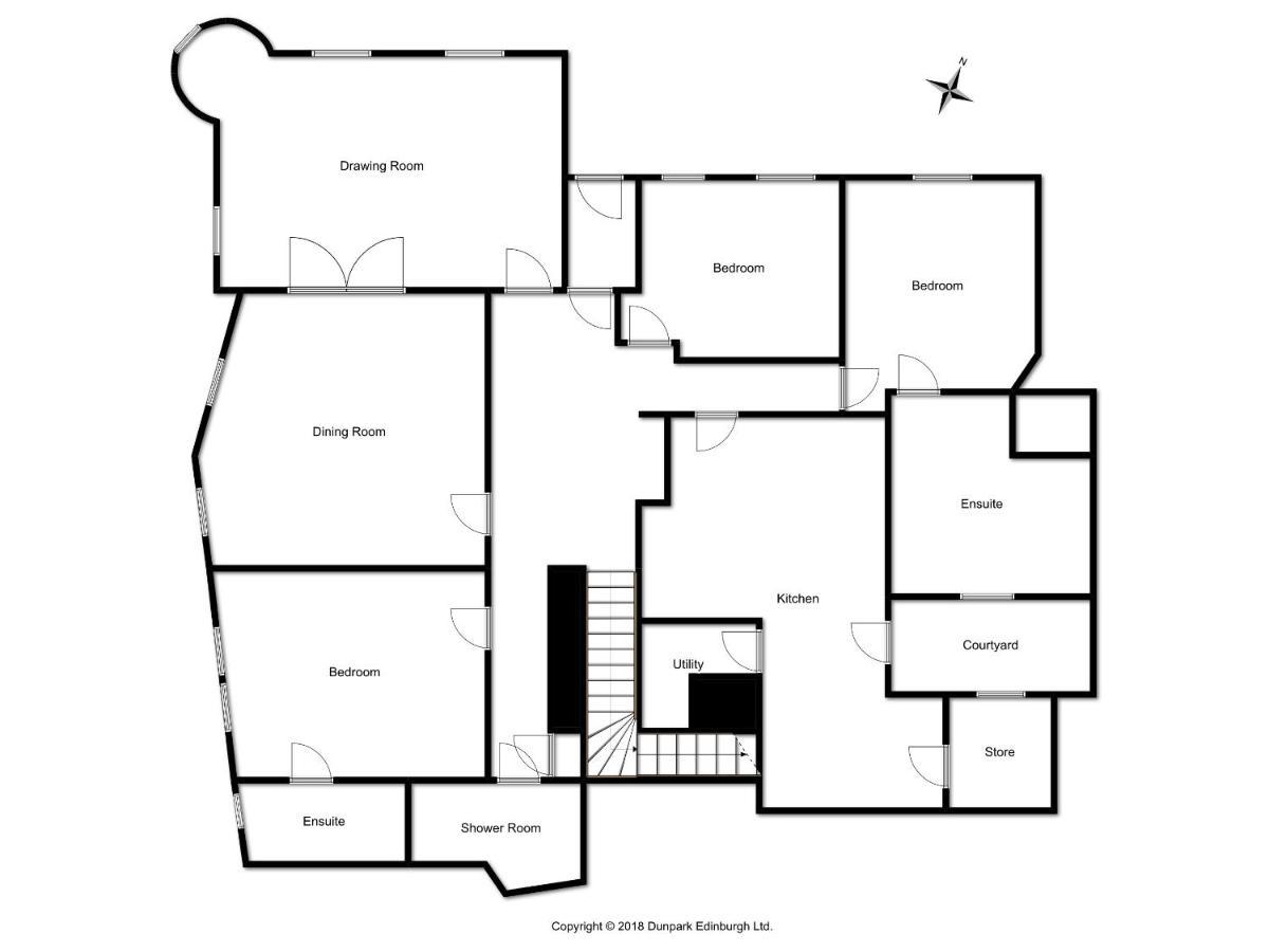 Elegant 3-Bedroom Ramsay Garden Apartment In Edinburgh City Centre Zewnętrze zdjęcie